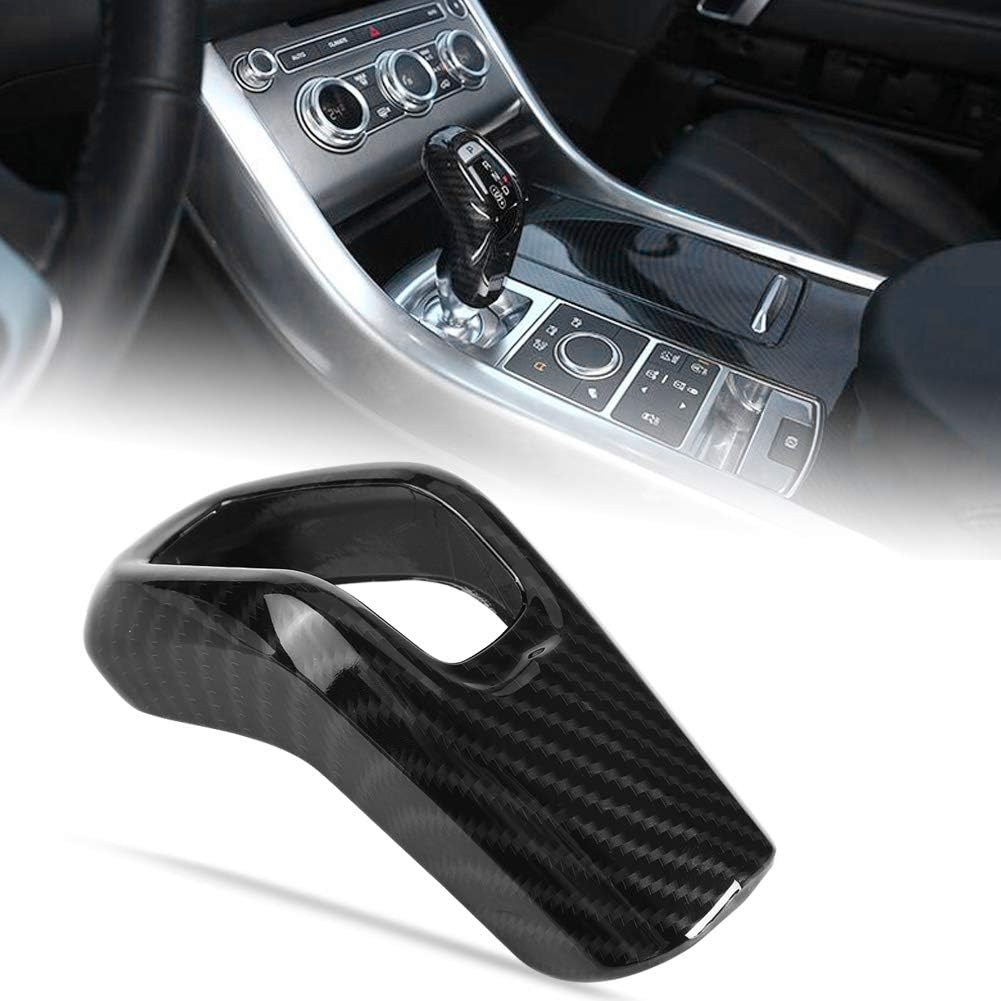 Carbon Fiber Car Gear Shift Knob Cover Trim Pack of 2 I3986