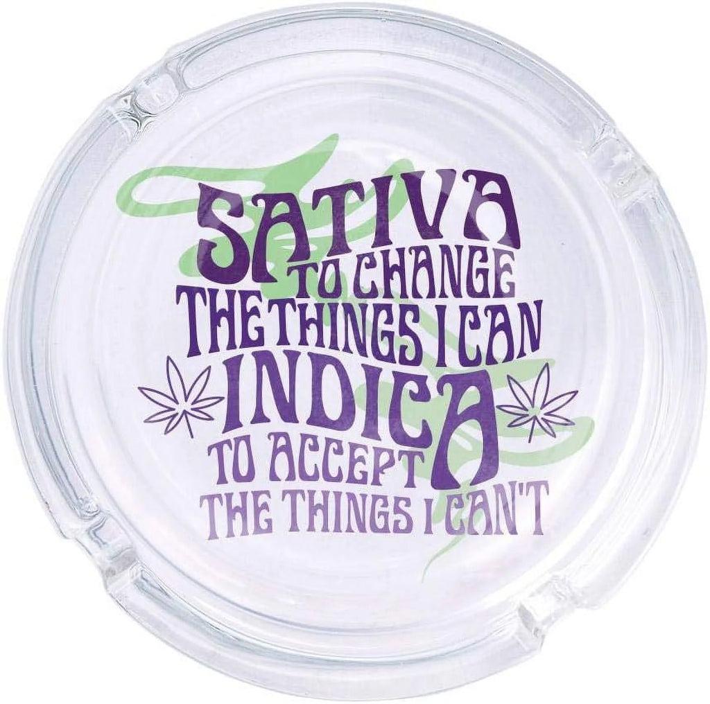 Round Glass Ashray 4.25" R778