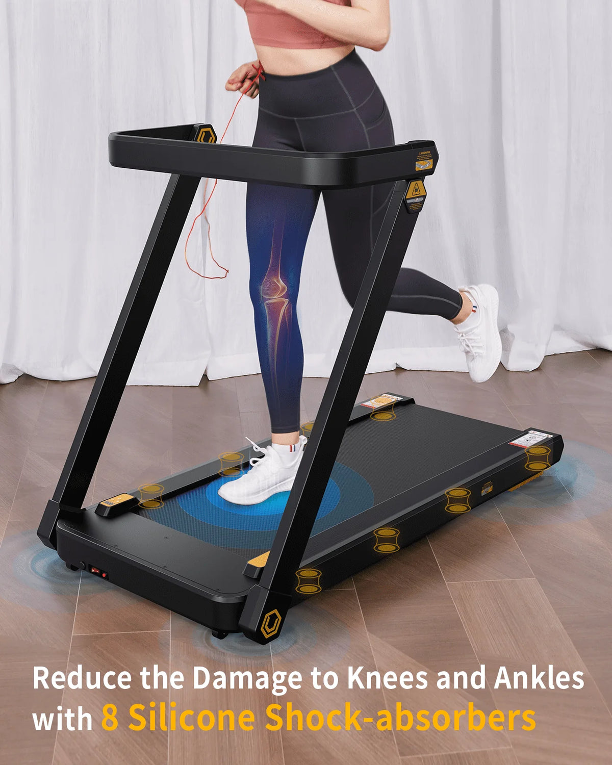 3 in 1 Folding Treadmill 3HP 286 lb Capacity O778