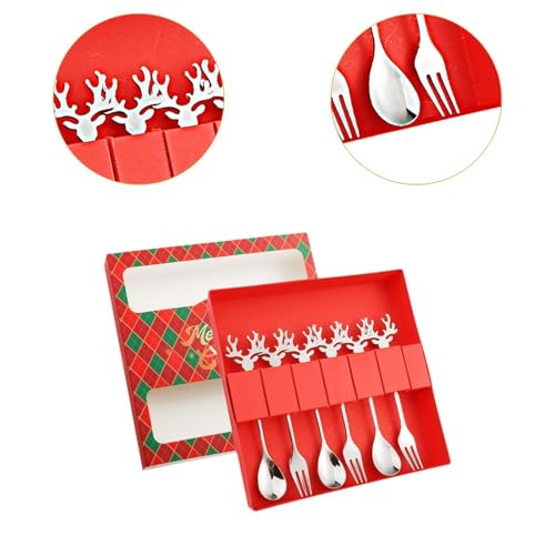 Christmas Stainless Steel Spoons Forks Set K4589