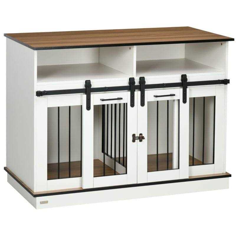 Dog Crate Furniture with Shelves V711