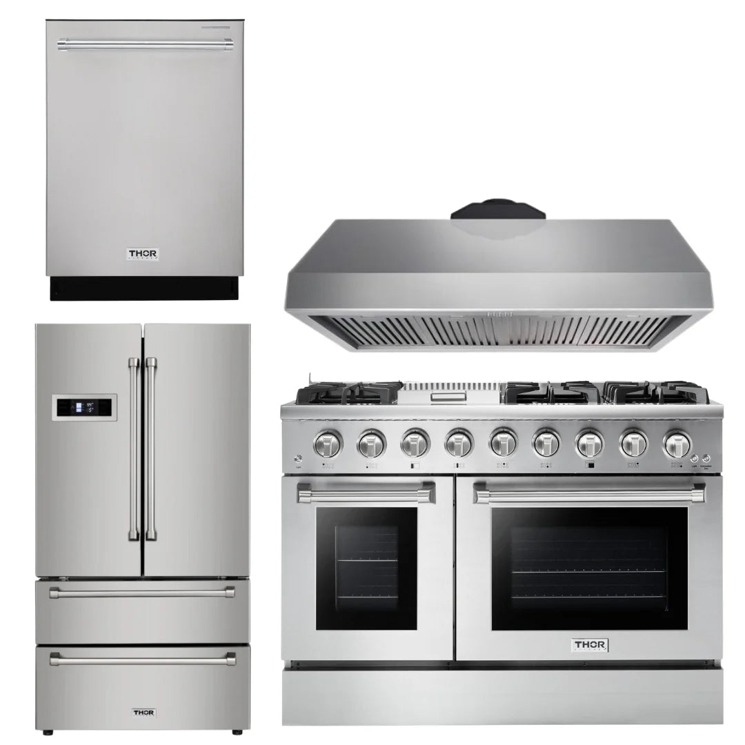 48 Gas Range, Range Hood, Refrigerator & Dishwasher Package M787