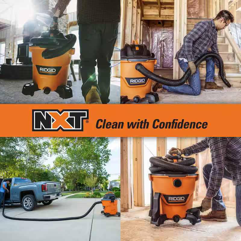12 Gallon 5.0 Peak HP Wet/Dry Shop Vacuum with Hose N343