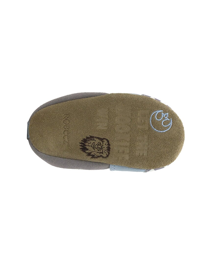 Blue Leather Soft Sole Shoes Q199059