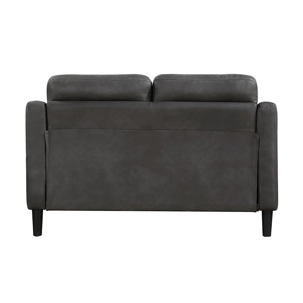 Gray Microfiber Loveseat O42929