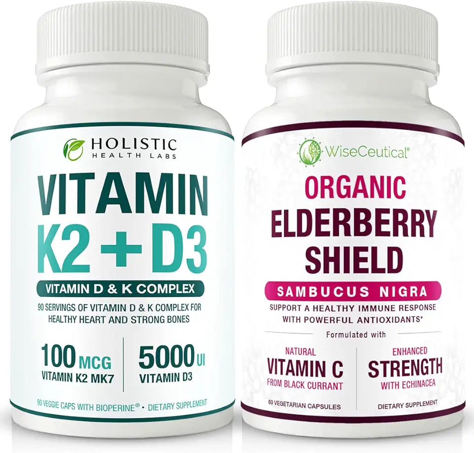Vitamin K2 + D3 & Organic Elderberry with Black Currant and Echinacea J532