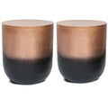 2-Piece 19" Metal Side Table Set K19092