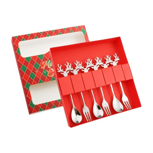 Christmas Stainless Steel Spoons Forks Set K4589