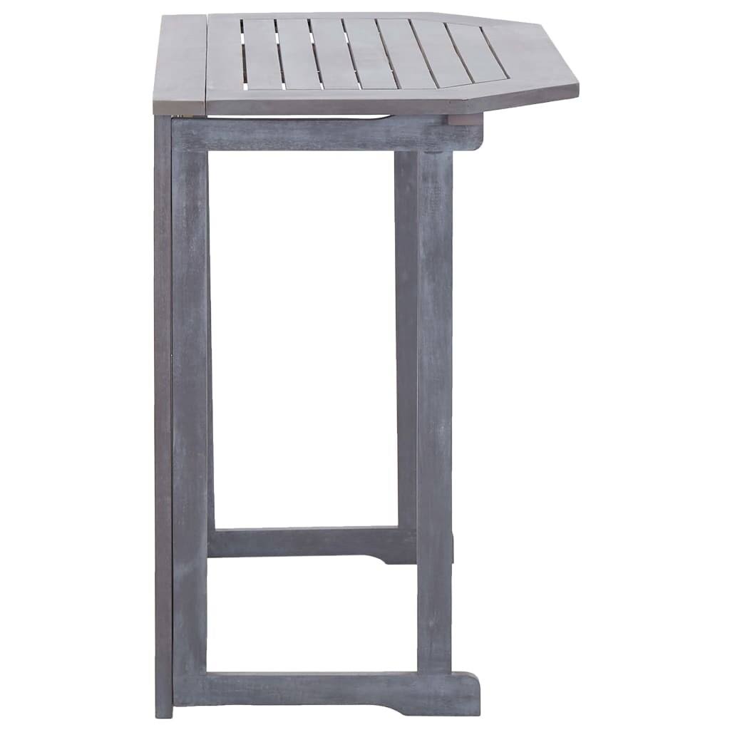 Folding Balcony Table Solid Acacia Wood W6454