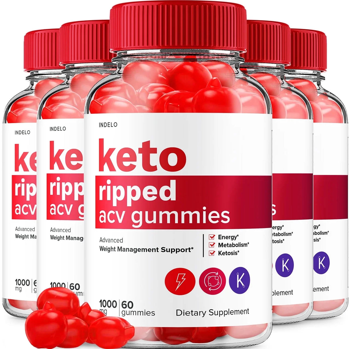 Keto ACV Gummies 1000mg Vitamin B12 300 Gummies O3775