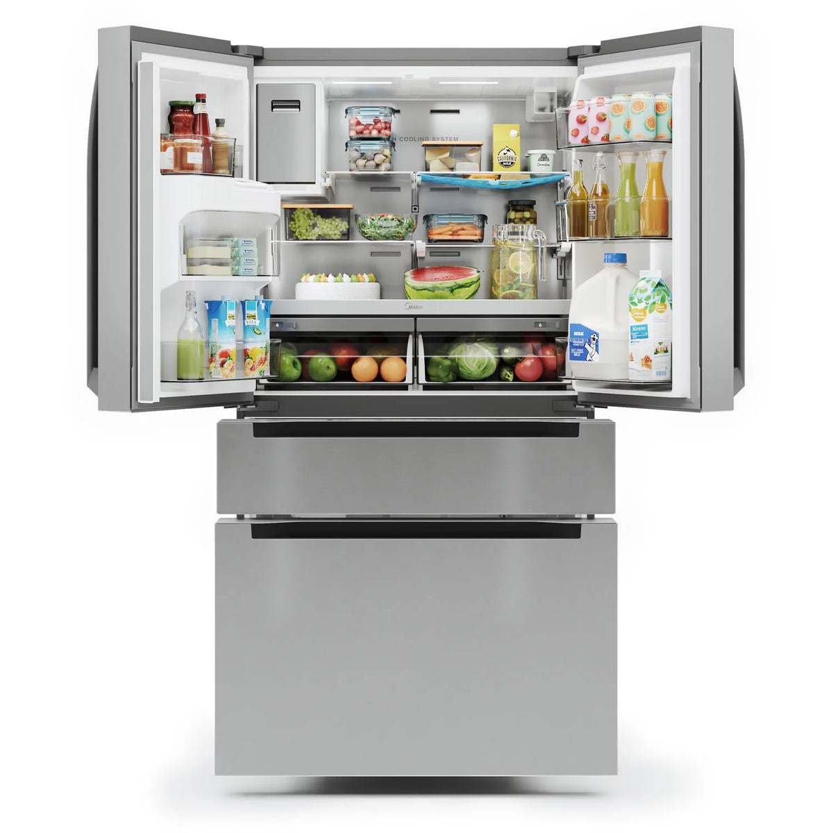 21.6-Cu. Ft. 4-Door French Door Refrigerator, Stainless Steel P3971