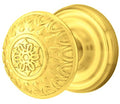 Solid Brass Door Knob Set with Rosette X534