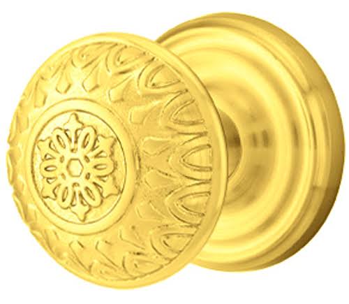 Solid Brass Door Knob Set with Rosette X534
