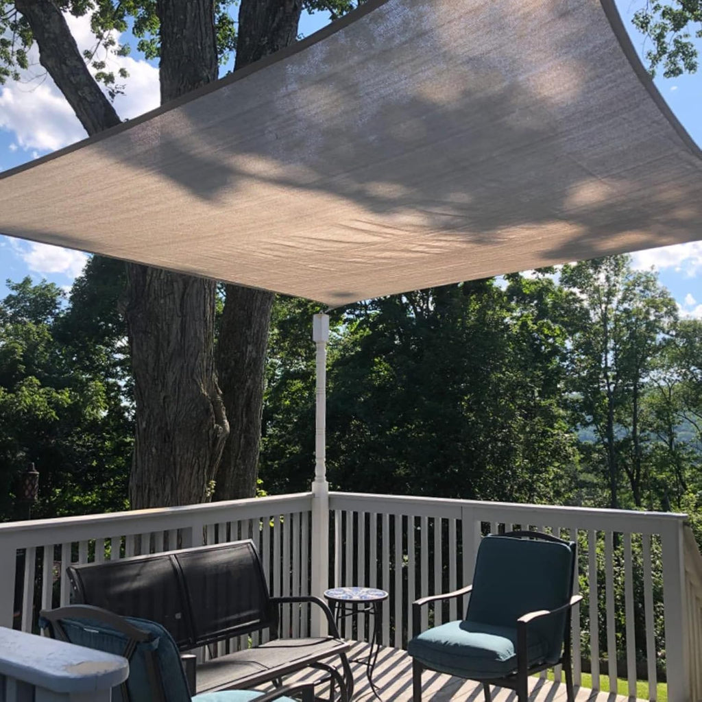 Heavy Duty Rectangle Sun Shade Sail 26' x 20' Pack of 2 T923458