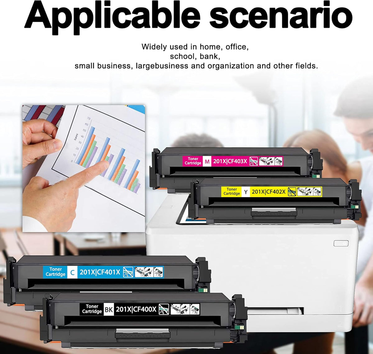 4 Pack Toner Cartridge Replacement V601018