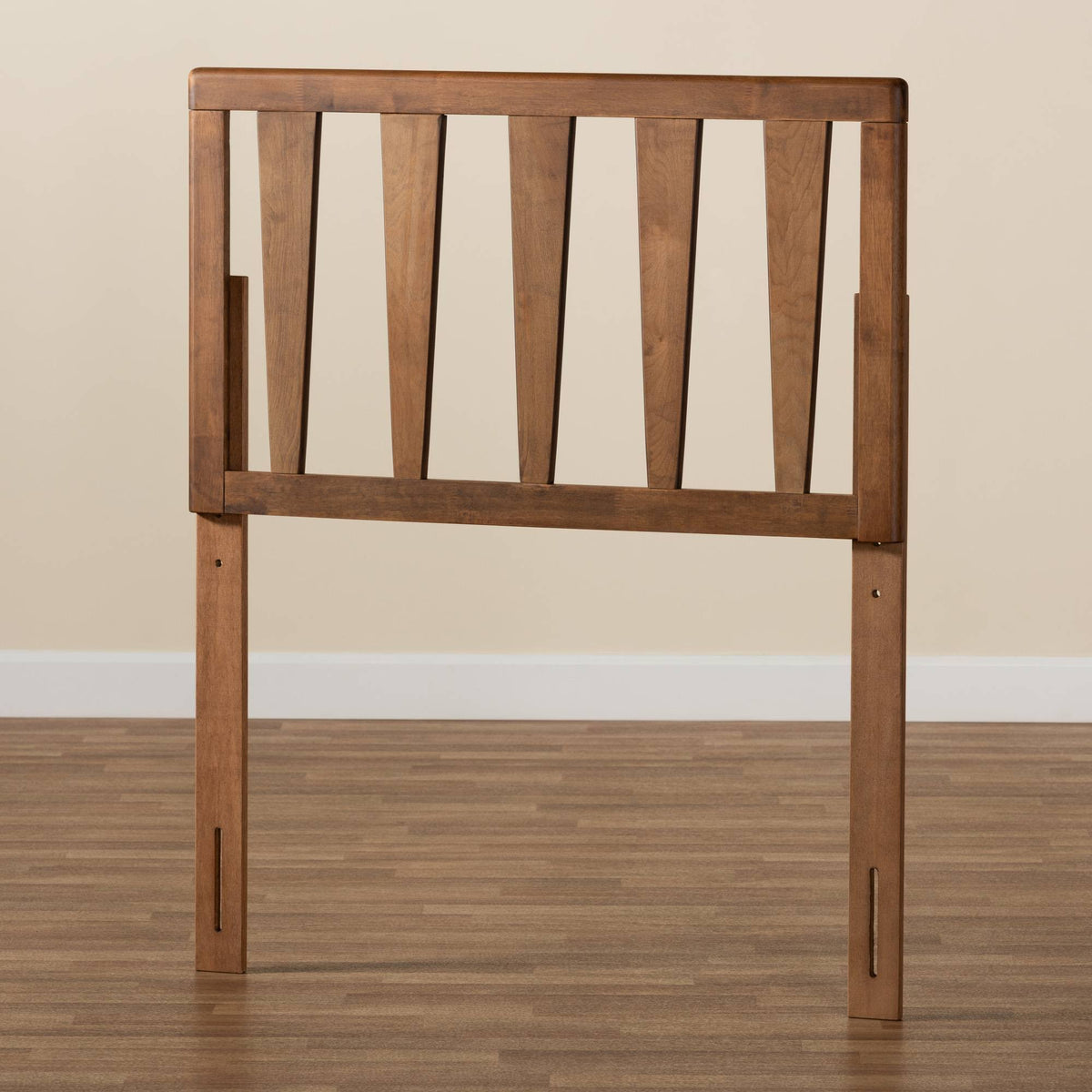Ash Walnut Finished Wood Twin Size Headboard J4717