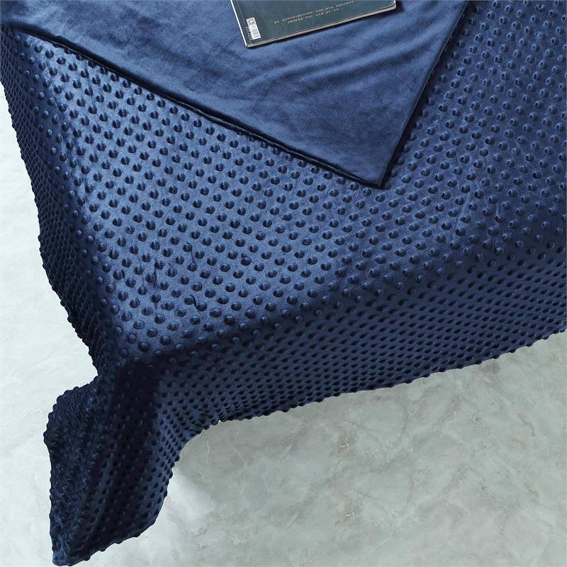 48 x 72 in. 8 lbs Navy Weighted Blanket K320104