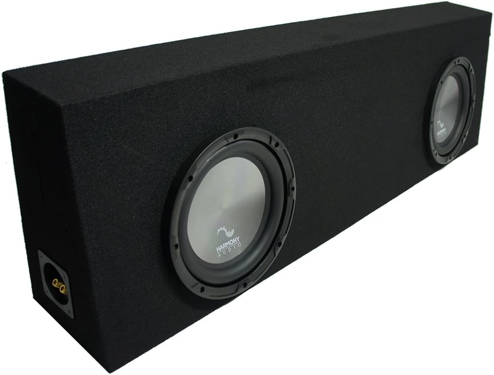 Black Dual 10 Sub Box Enclosure T397