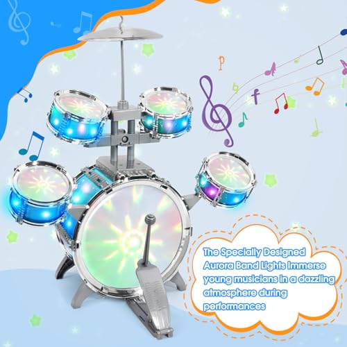Kids Drum Set with 5 Pcs Drums B190