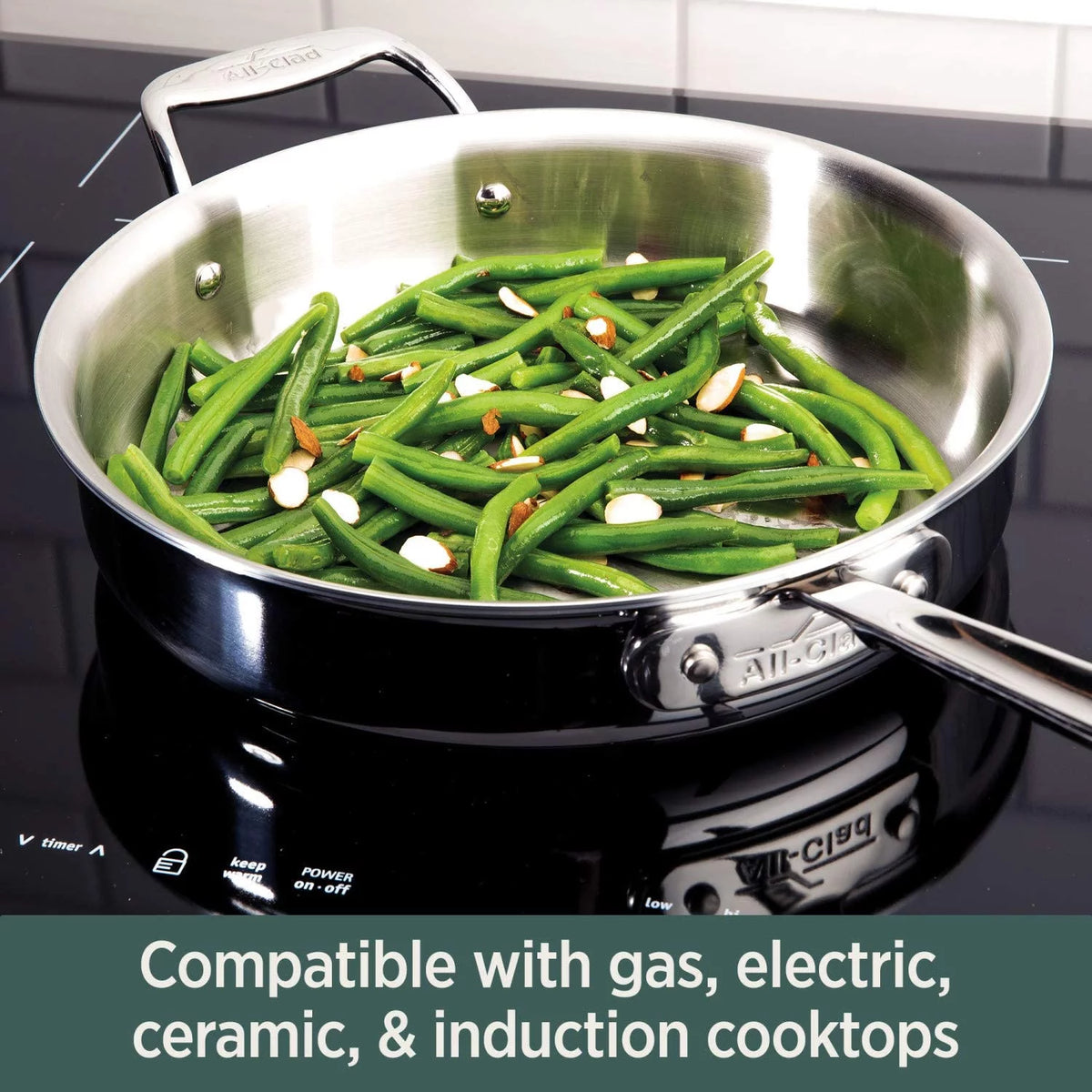 5-Ply Brushed Stainless Steel Cookware Set 14 Piece U892