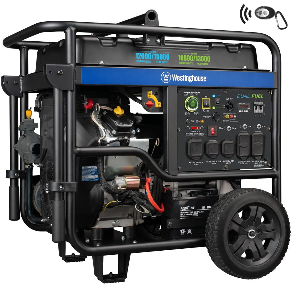 15,000 Peak Watt Dual Fuel Portable Generator C83627