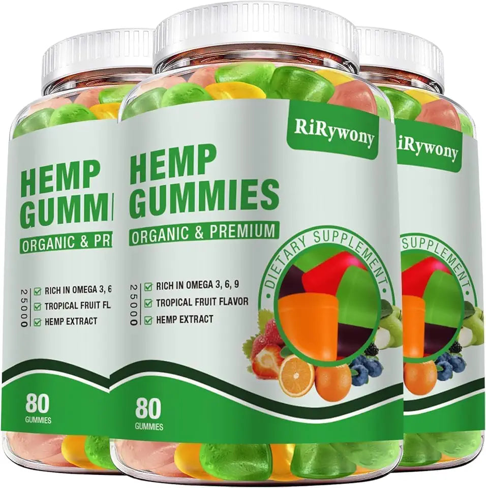Hemp Gummies 3 Packs 240 Counts Vegan H4560
