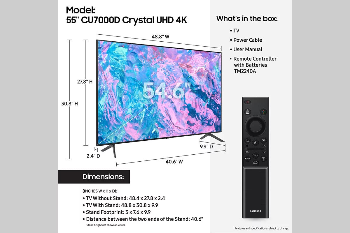 55 Class Crystal UHD 4K Smart Television D2641