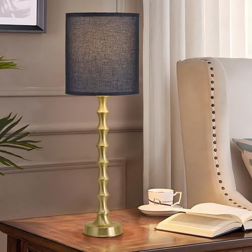 30.5" Rustic Table Lamps Set of 2 with Linen Oatmeal Lampshade S927726