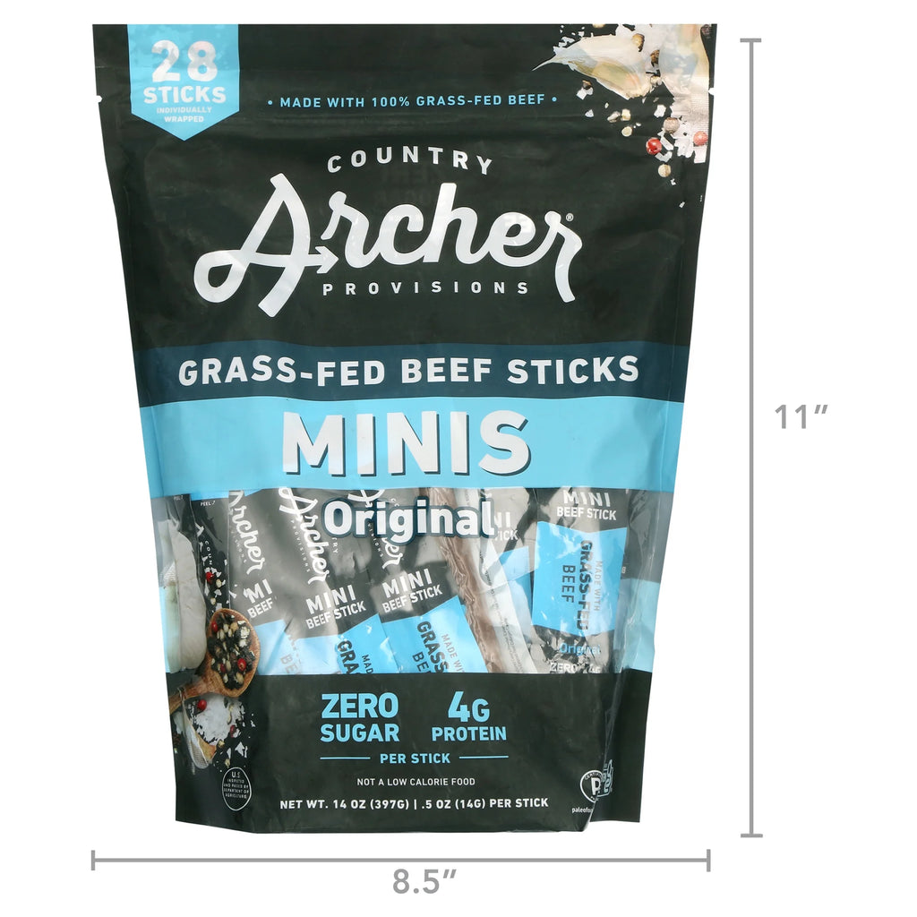 Mini Beef Sticks Original Grass-Fed 28 Count F6555