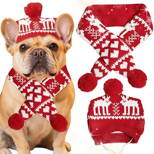 Christmas Antler Pet Red Scarf S159184