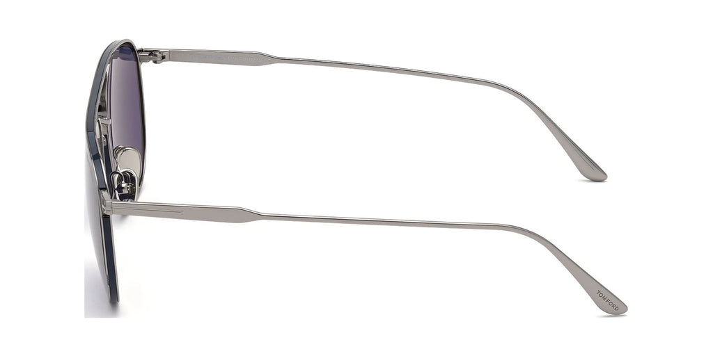 Shiny Light Ruthenium Blue Smoke Sunglasses V23528