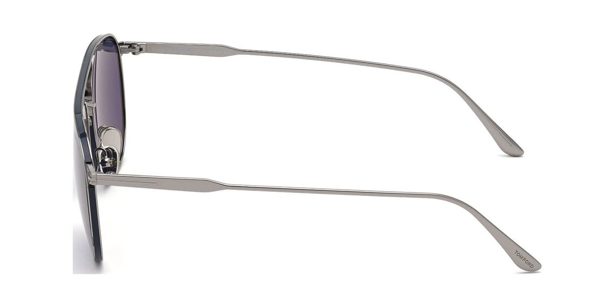 Shiny Light Ruthenium Blue Smoke Sunglasses V23528