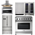36 in. Natural Gas Range 6 Piece Appliance Package W587248