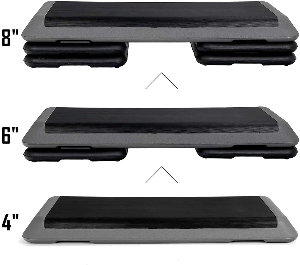 43'' Adjustable Aerobic Exercise Stepper Platform E587661
