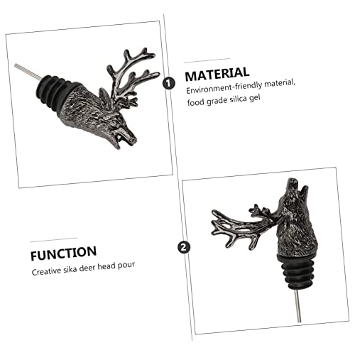 Deer Head Bottle Stopper Reusable Pourer G660