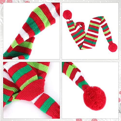 Dog Christmas Antlers Headband and Striped Scarf Set W352905