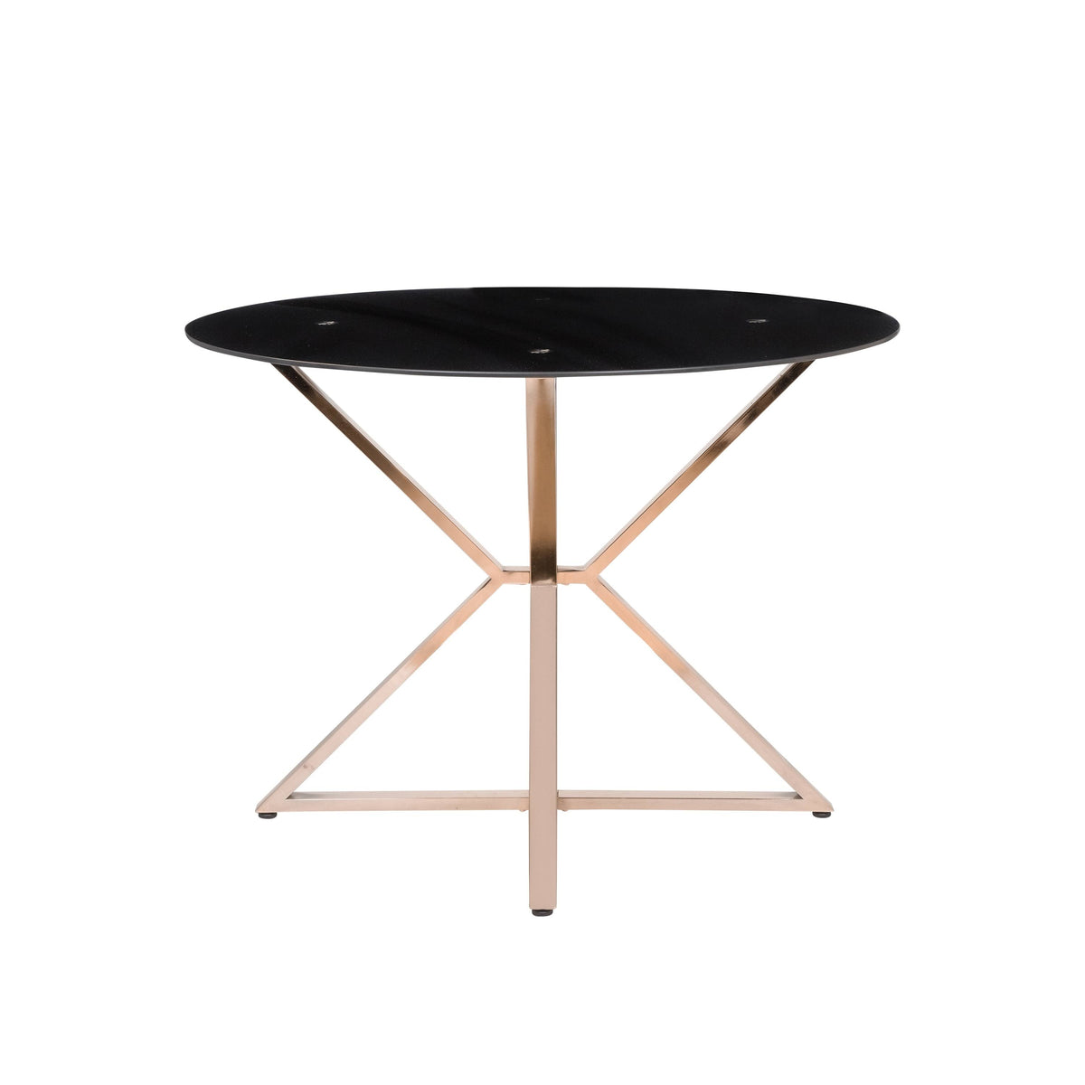 Contemporary Gold 41-in Dining Table U3849