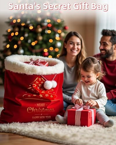 Red Velvet 40x27 Inch 2Pack Christmas Gift Storage Bag C67284