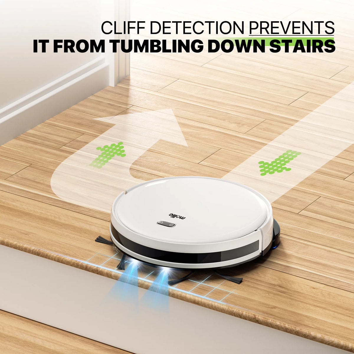 2 in 1 Robot Vacuum and Mop Combo, 2800pa White H834768