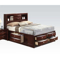 Espresso Wood Eastern King 3PCS Bedroom Set with Storage L551511