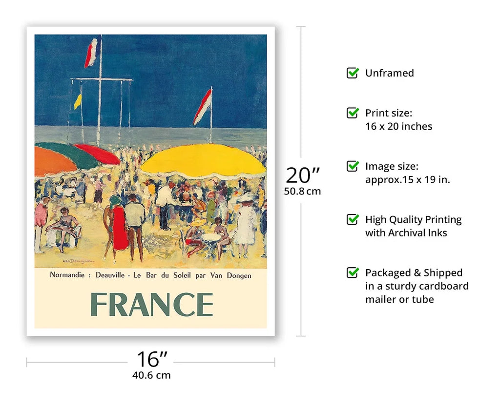 Vintage Travel Poster Fine Art Matte Paper Print 16x20in Q439