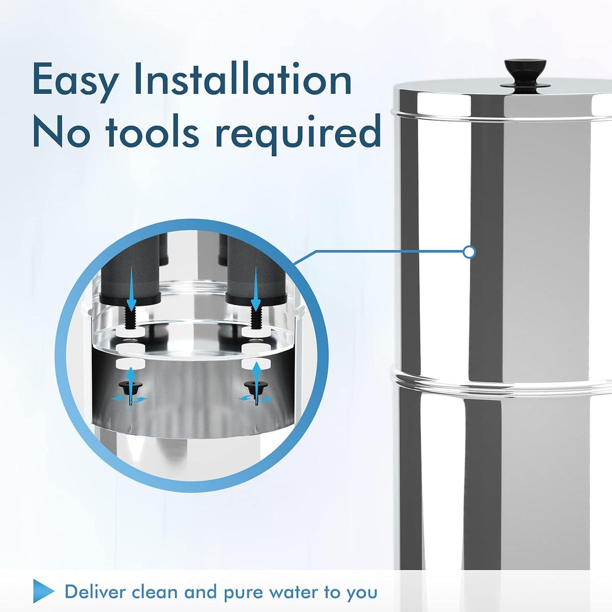 Black Water Purifier Replacement Filters Pack of 2 I26615