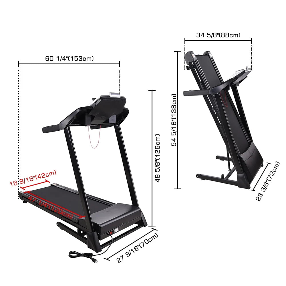 Folding Treadmill with LCD Display G8616