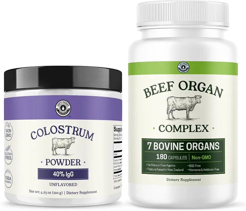 Colostrum Powder 60 Servings + Beef Organ Complex 60 Servings D80895