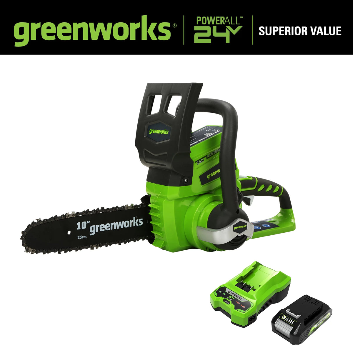 24V Cordless Chainsaw with 2.0 Ah Battery & Charger R5092
