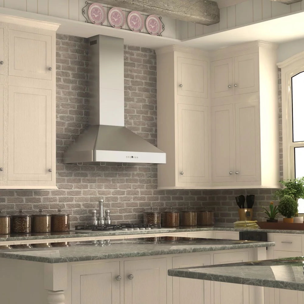 36-Inch Wall Mount Range Hood in Stainless Steel with 2 LED Lights R533413
