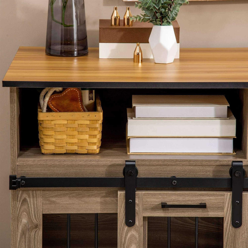 Dog Crate Furniture with Shelves V711