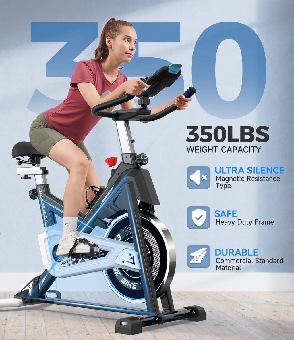 Magnetic Exercise Bike 45lbs Quiet Belt Drive K71658