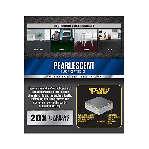 1 Car Garage Floor Coating Kit Pearl Black D684