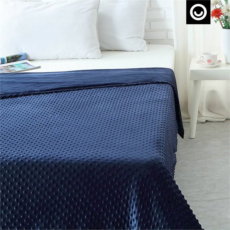48 x 72 in. 8 lbs Navy Weighted Blanket K320104
